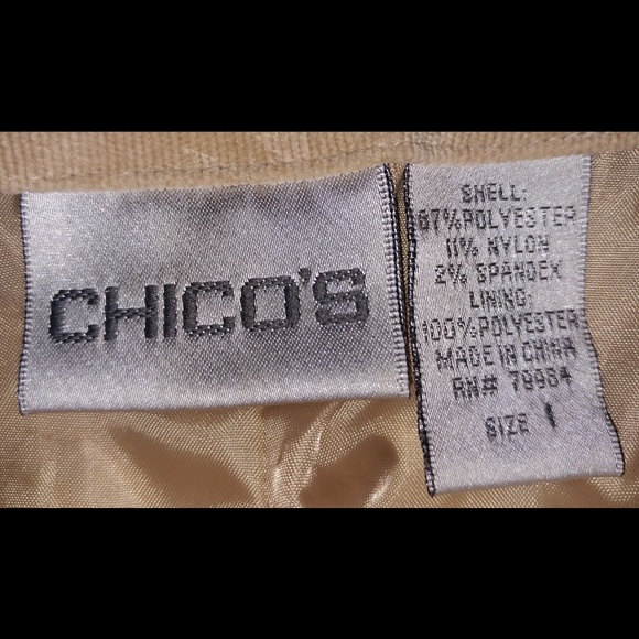 CHICO'S Damask Corduroy Jacket - Picture 7 of 8